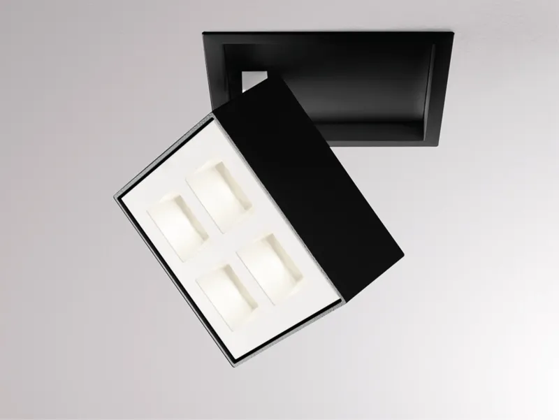 Molto Luce GRID SEMI RECESSED (schwarz weiß) - Produktbild 1