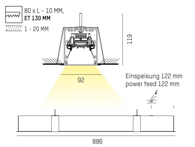 Molto Luce LOG IN 2.1 IP54 R (aluminium eloxiert) - Produktbild 2