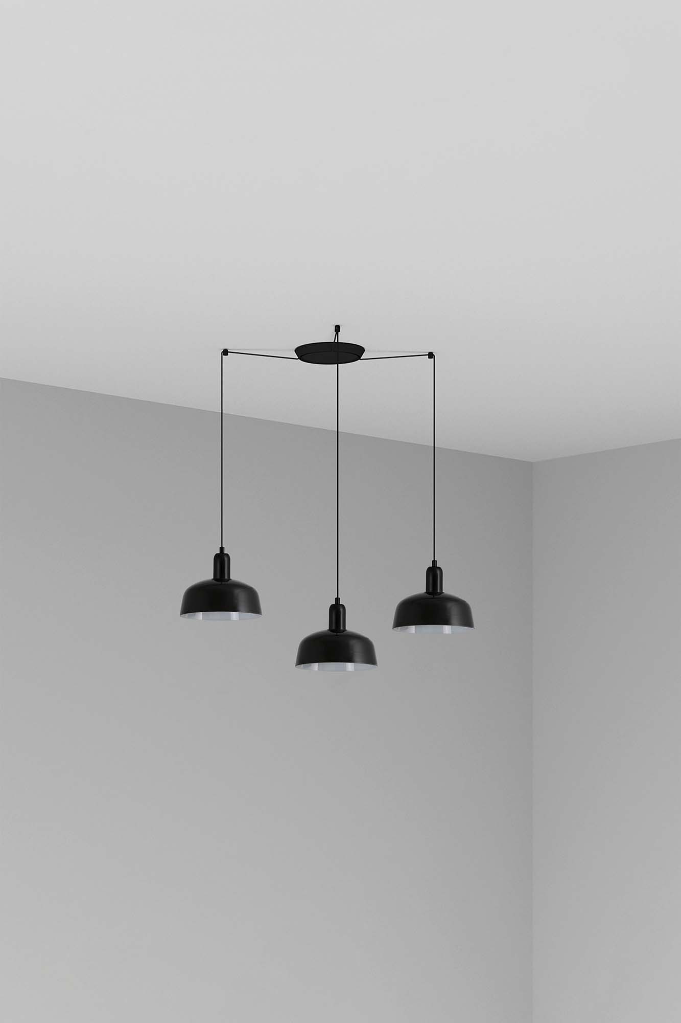 Faro TATAWIN S Metall 3L Pendelleuchte schwarz - Produktbild 1