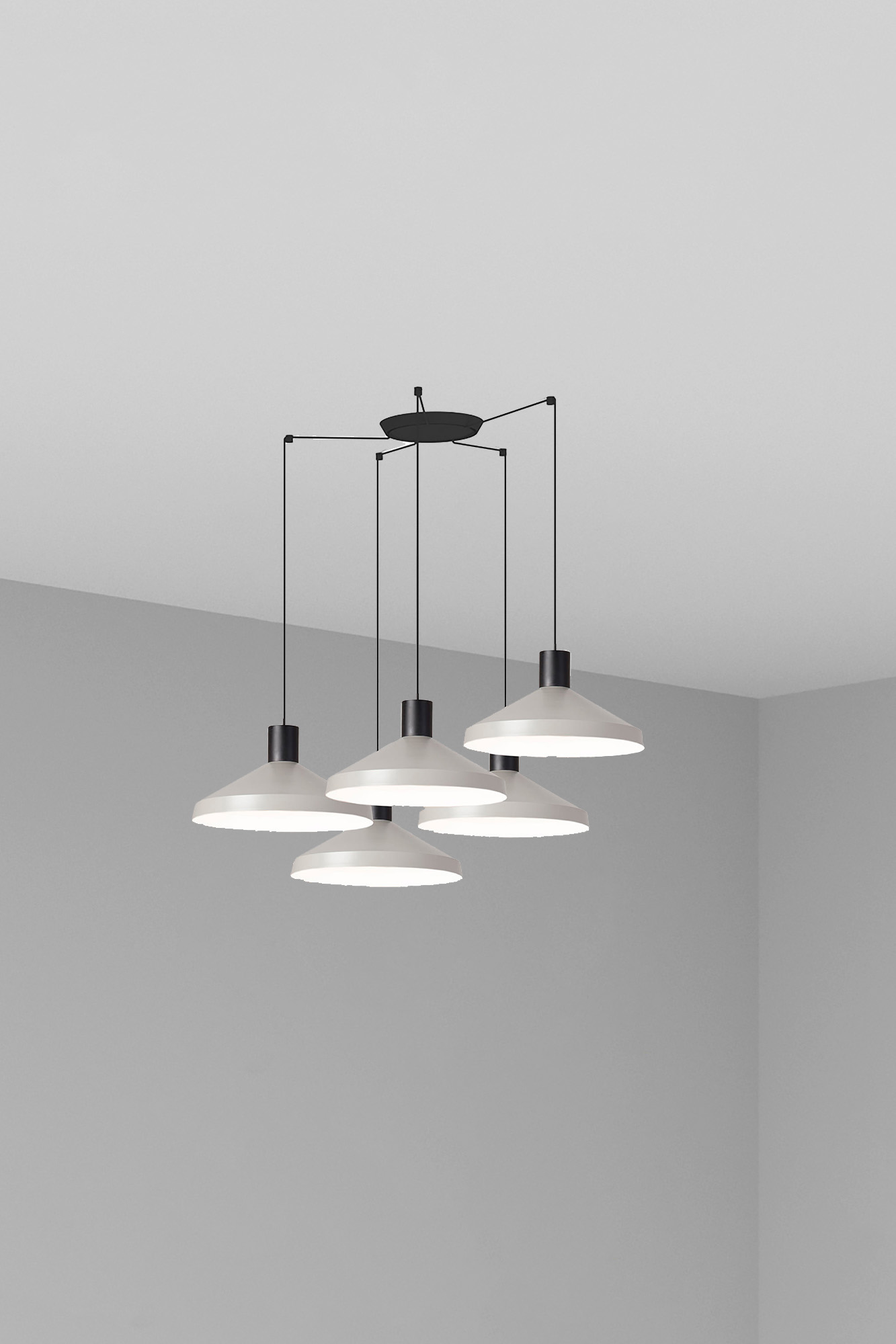 Faro KOMBO 400 5L Grau Pendelleuchte - Produktbild 1