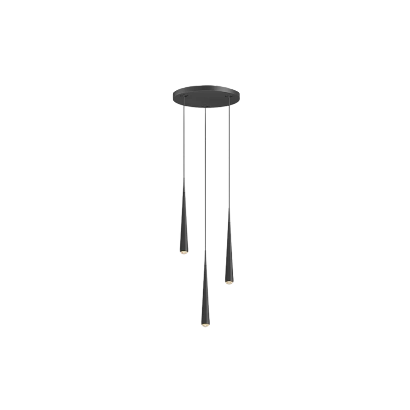 Grau Niceone Chandelier Three Black/Black Grau Niceone Chandelier Three Black/Black - Produktbild 1
