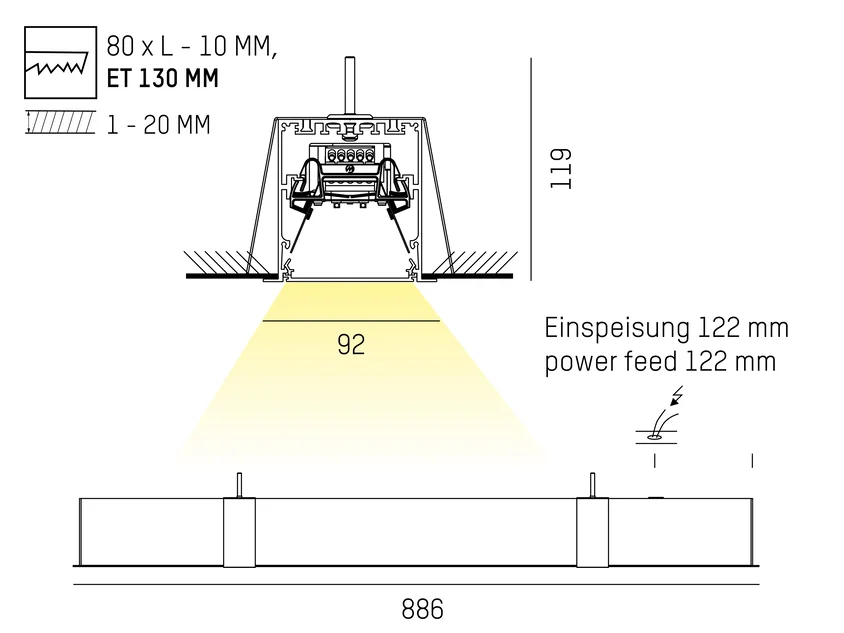 Molto Luce LOG IN 2.1 IP54 R (aluminium eloxiert) - 2