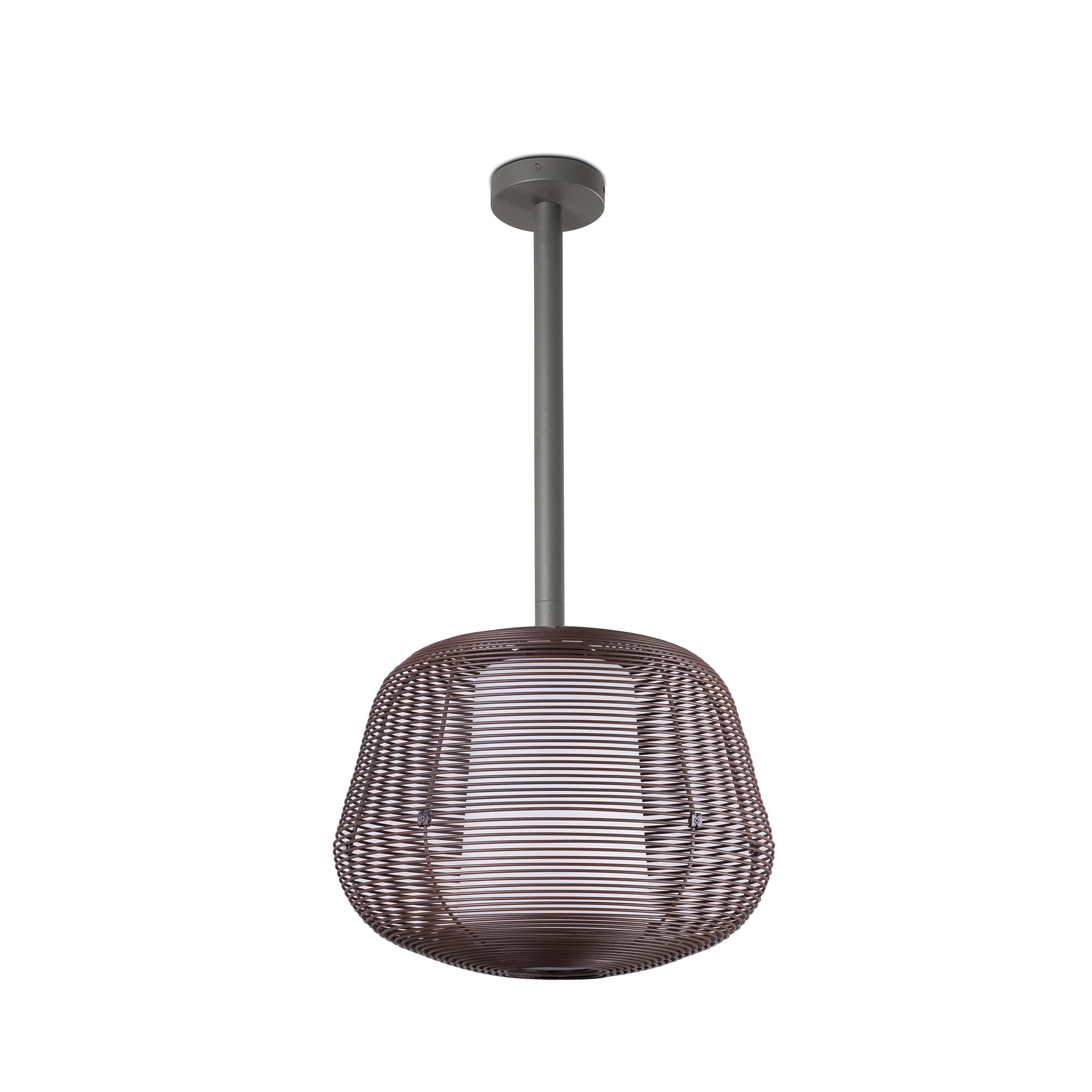 Faro NARA M Pendelleuchte fest rostbraun 1xE27 - Produktbild 1