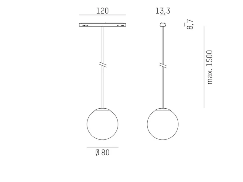 Molto Luce MAGNETICS SPHERE M PD (schwarz/satiniert) - Produktbild 2