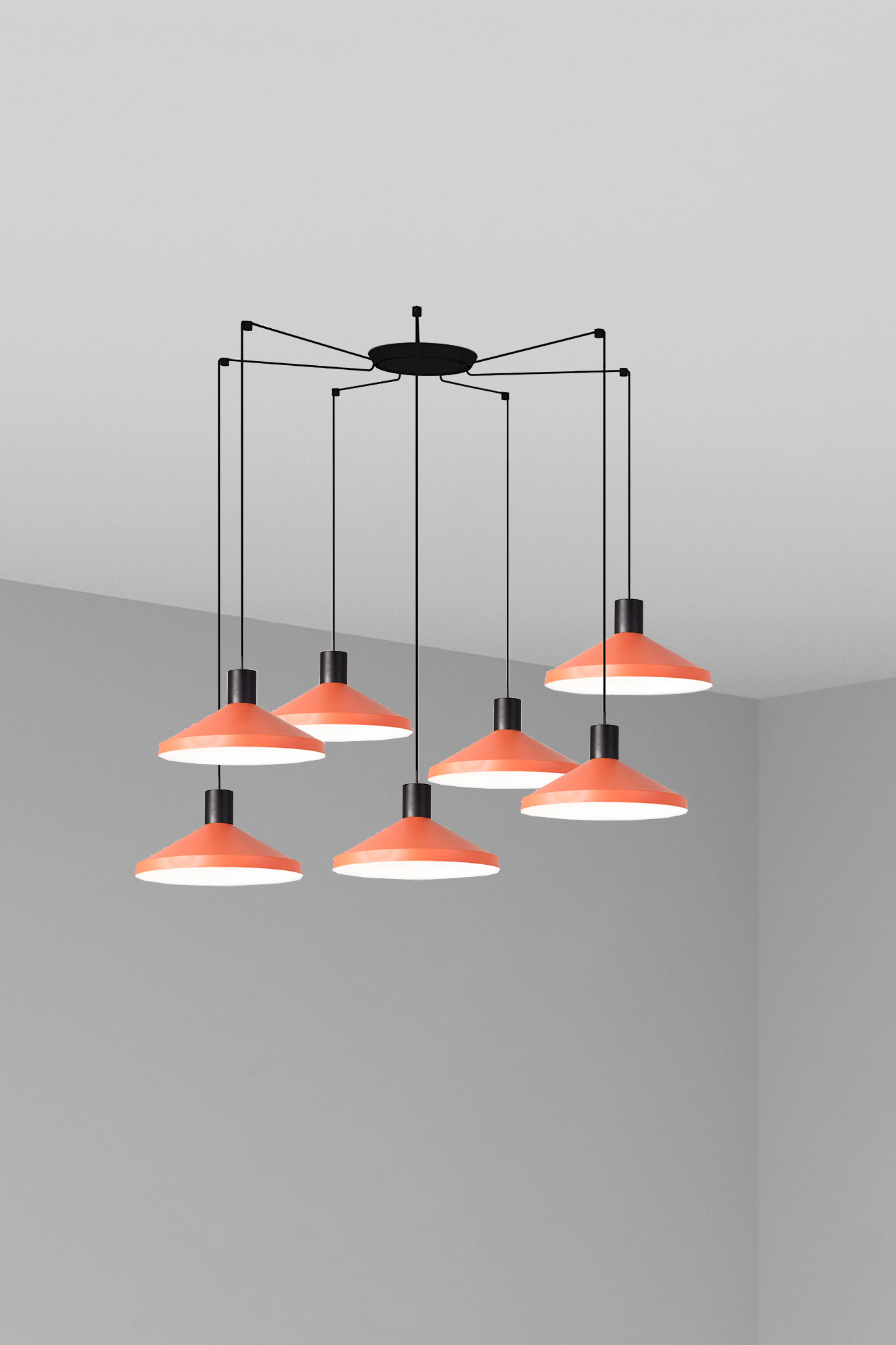 Faro KOMBO 400 7L Terrakotta-Pendelleuchte - Produktbild 1