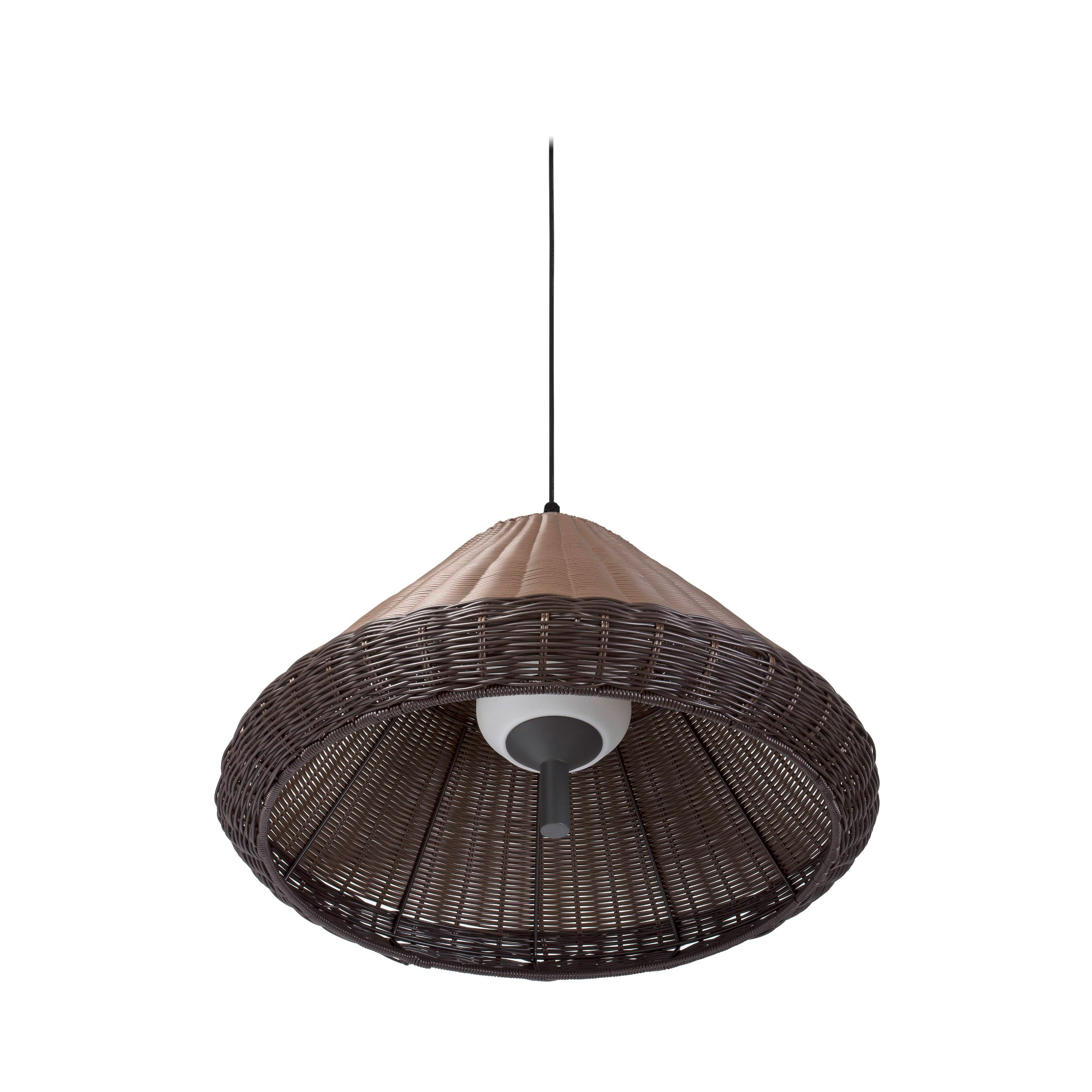 Faro SAIGON OUT Pendelleuchte grau/braun W70 Kegelkappe Faro SAIGON OUT Pendelleuchte grau/braun W70 Kegelkappe - Produktbild 1