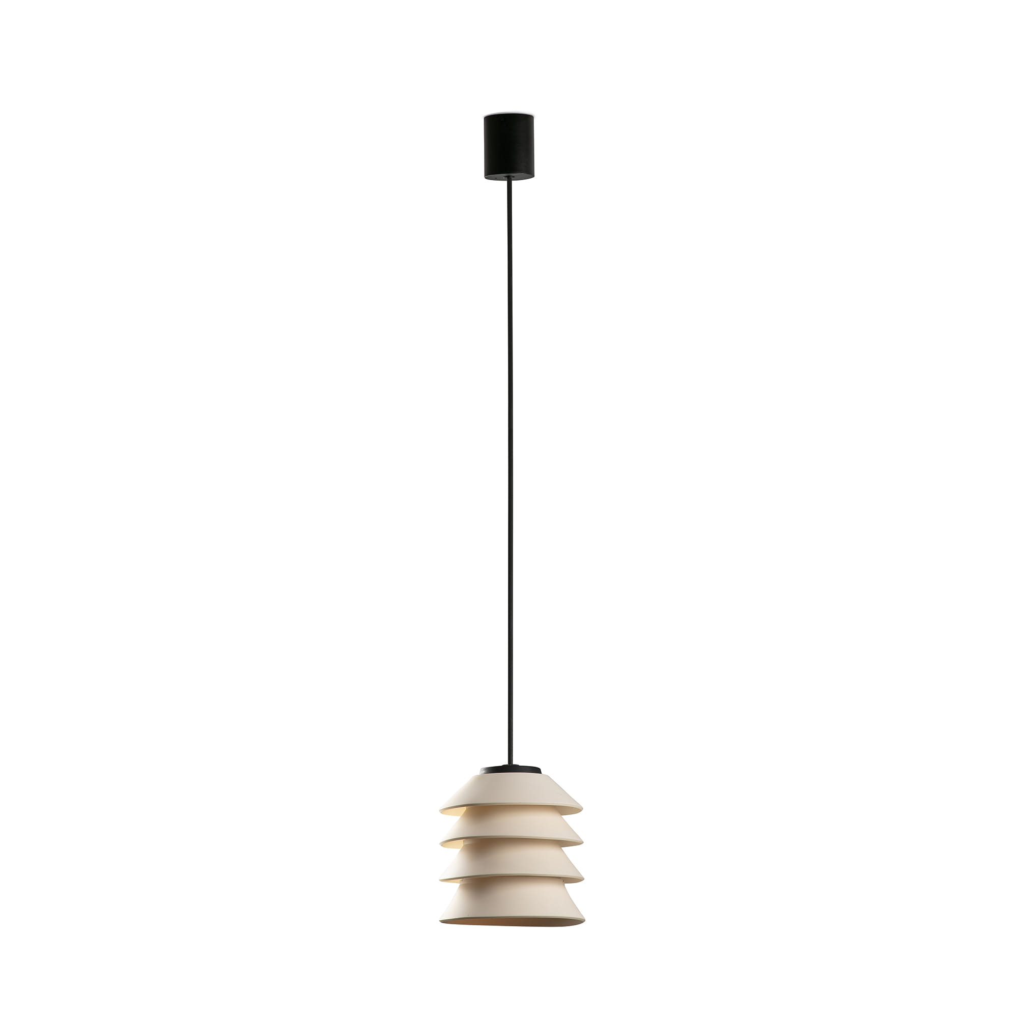 Faro TOBA Pendelleuchte mit Baldachin beige Faro TOBA Pendelleuchte mit Baldachin beige - Produktbild 1