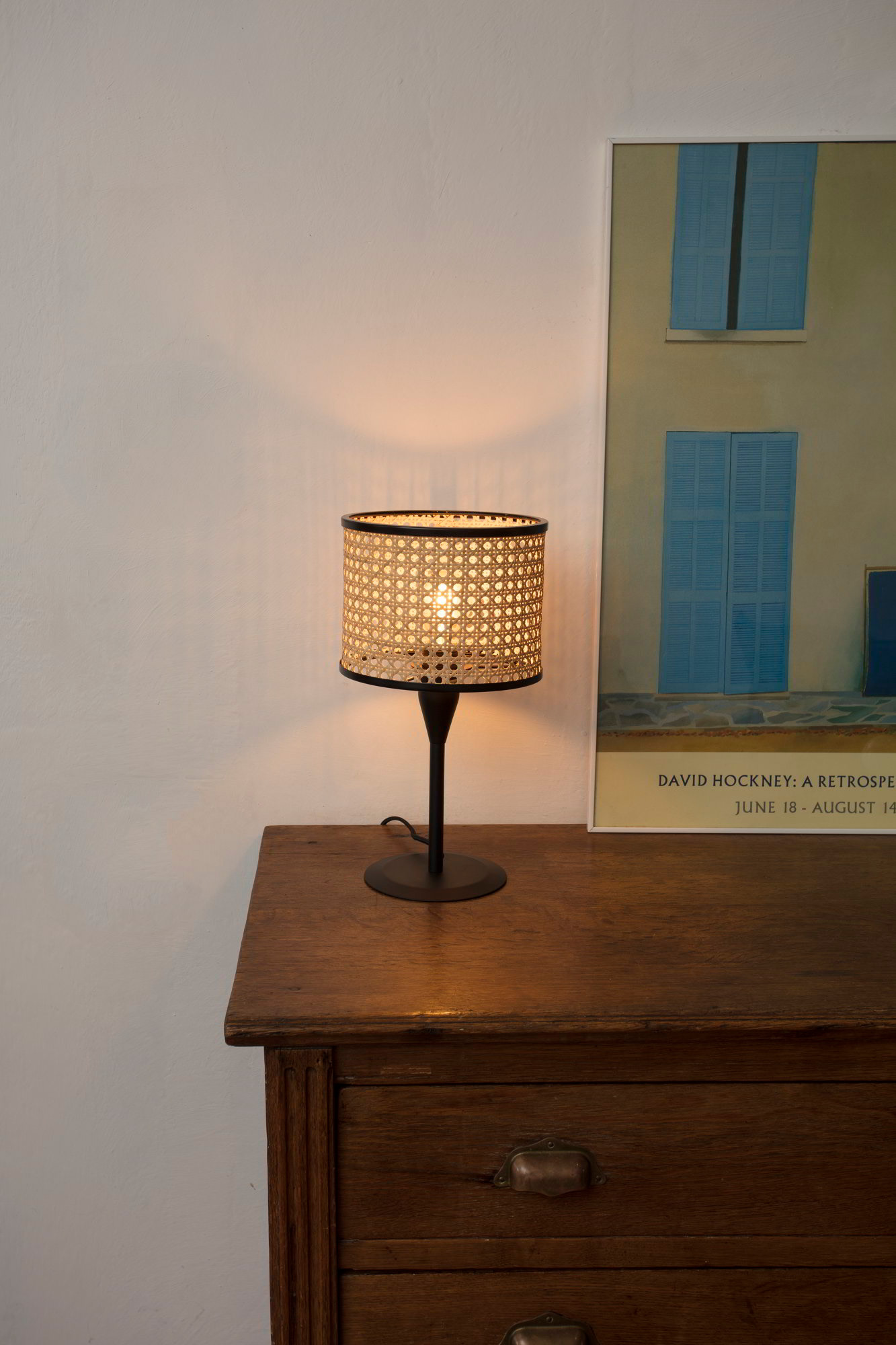 Faro MAMBO S Tischleuchte schwarz/rattan - Produktbild 2